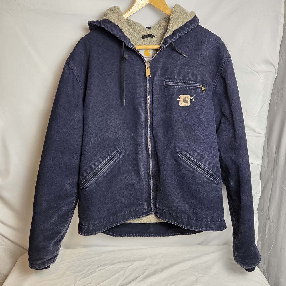 Carhartt Sherpa Lined Hooded Jacket Sandstone Sierra Large